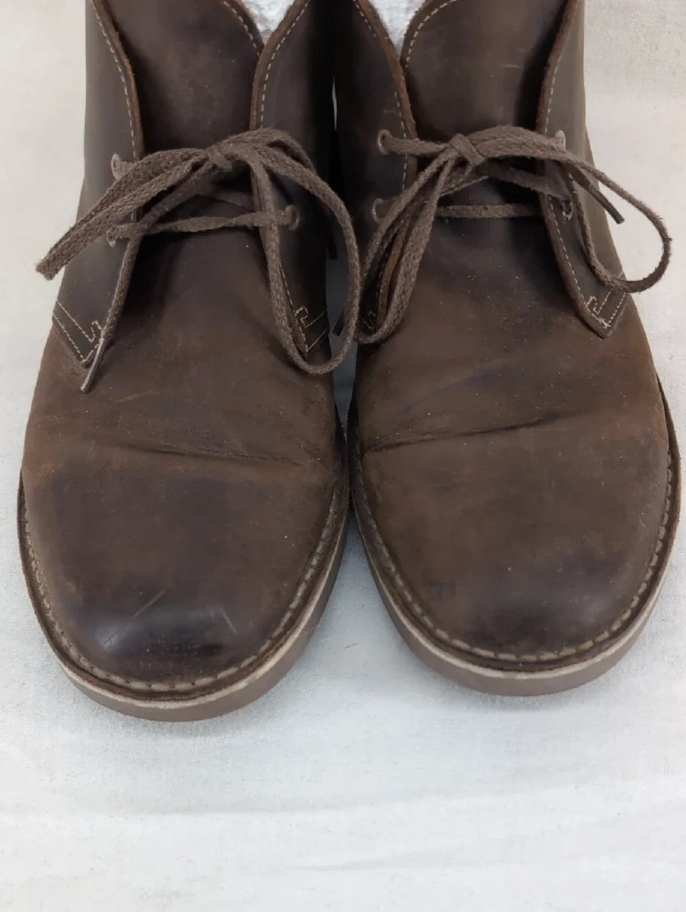 Clarks Brown Leather Chukka Boots